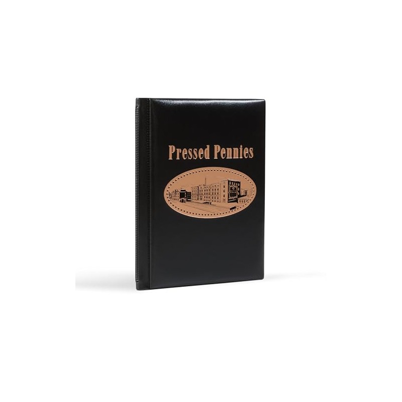 Leuchtturm 355642 album pressed pennies for 96 elongated coins, squeezes,