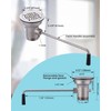 iVIGA Commercial Sink Drain: 3-1/2" Sink Opening Waste Drain Valve