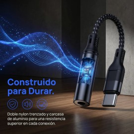 2 Adaptadores Audio Usb-c A 3.5mm Celular/pc Aurpai