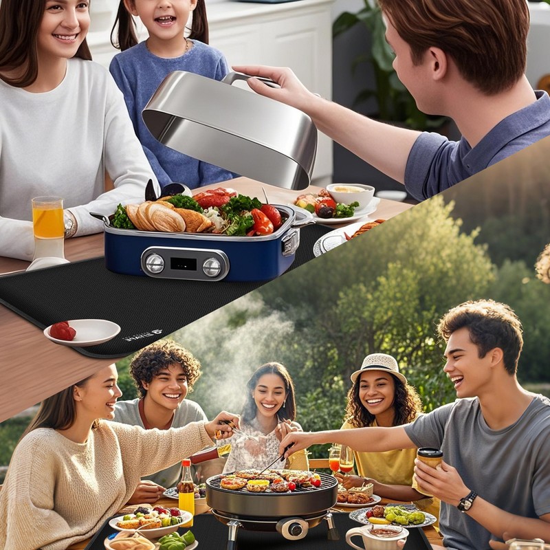 Fireproof Mat - Heat Resistant Grill Mat 50 x 30