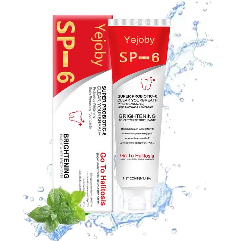 Yejoby (New) 2025  Super Probiotic Sp-6 Toothpaste, Sp-6 Ultra Whitening