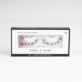 Pro Lash SoftWear Professionally Styled Lash Clusters - Seamless, Lightweight Lashes - 7-Day Cluster Eyelash Extensions - Waterproof Lashes Clusters - Single Set - Classic Luxe Wispy No. 15 Black