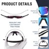 DUCO 0042 Men's Sports Sunglasses, Polarized Sunglasses, For Sports, UV400,