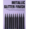 Erinde Silver Liquid Glitter Eyeliner, Liquid Glitter Eyeliner Pen, Metallic