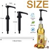 DupakSYS Premium 8 Pack Black Coffee Syrup Pump Dispenser for
