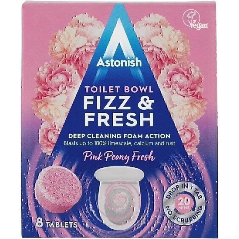 Astonish Foaming Eucalyptus Fresh Fizz & Fresh Bathroom Toilet Bowl
