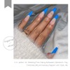 Zoestar Coffin Press on Nails Blue Ballerina False Nails Extra