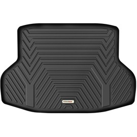 YITAMOTOR Cargo Trunk Liner Fit for 2016-2021 Honda Civic Sedan, Custom Fit Black TPE All Weather Cargo Mats