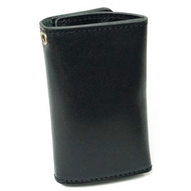 Proline Men's Key Case with Coin Purse, Tochigi Leather, Genuine Leather, Trifold, Made in Japan, Sumi