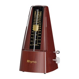 Mechanical Metronome for Piano, Guitar & Drums, Upgraded Movement, 40-208 BPM with 4 Beat Modes, Loud Clear Tempo for Beginners & Musicians, Classic Wind-Up Design, Wooden