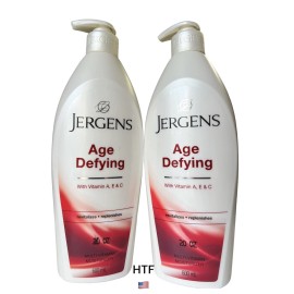 Jergens Age Defying Multi Vitamin Moisturizer Lotion 2 Pump Bottles 600ml Each