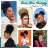 SPIKFN Afro Puff Clip On Human hair Drawstring Ponytail for