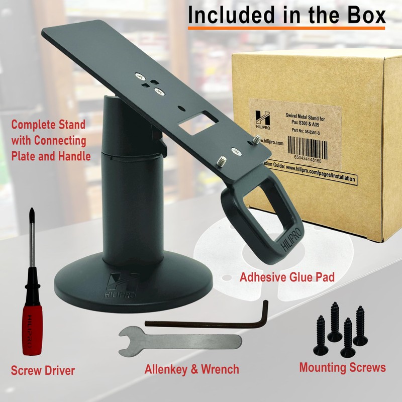 Hilipro Swivel Stand for Pax A35 Credit Card Payment Machine