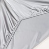 Satin fitted sheet, plain, 135 x 190 cm, for mattresses