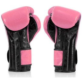 Fairtex BGV9 Mexican Style Pink Black Muay Thai Boxing Glove - Heavy Hitter - Size: 14 oz