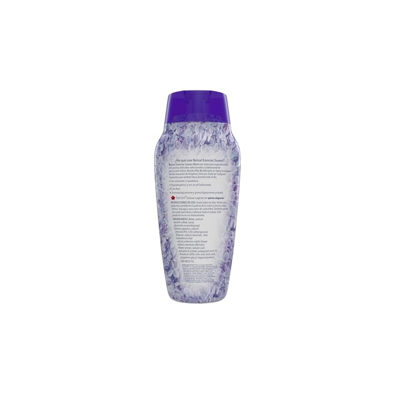 Benzal Wash Esencias Suaves, Jabon Intimo Femenino, Con Aroma de
