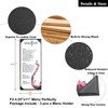 3 Packs of Leather Menu Covers for with Strong Wood