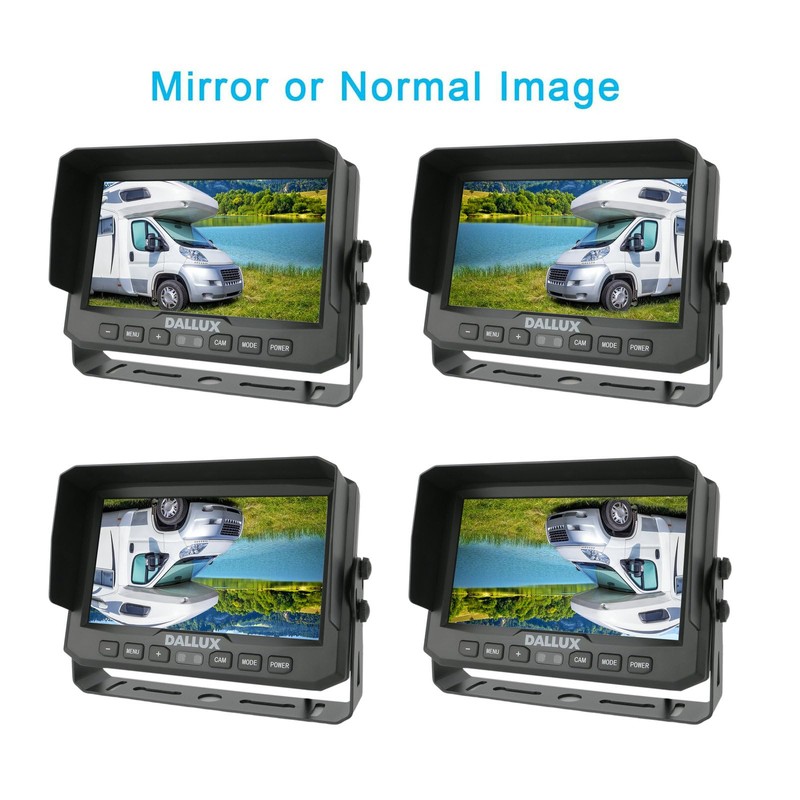 7" 1080P AHD Wired Reverse Rear View Backup Camera System,
