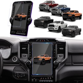 SCYBSTCA 2024 Ram 1500 2500 3500 Screen Protector Designed for 2019-2024 2025 Dodge RAM 1500 2500 3500【TRX/Rebel/Laramie/Limited/Longhorn】 12 Inch Touchscreen - Tempered Glass Scratch Resistant