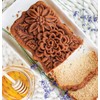 Nordic Ware Wildflower Loaf Pan, 6-Cup, Toffee