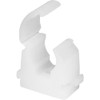 ROHANS Single 15mm HINGED Pipe Clips TS15 for PIPEWORK Black, White, Red, Yellow, Blue, Pack of 5, 10, 15, 20, 50, 100 (50, White)