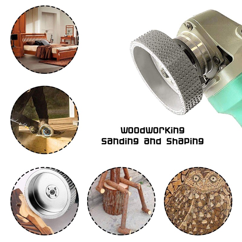 OTOTEC Wood Sanding Carving Shaping Disc Tungsten Carbide Angle Grinding