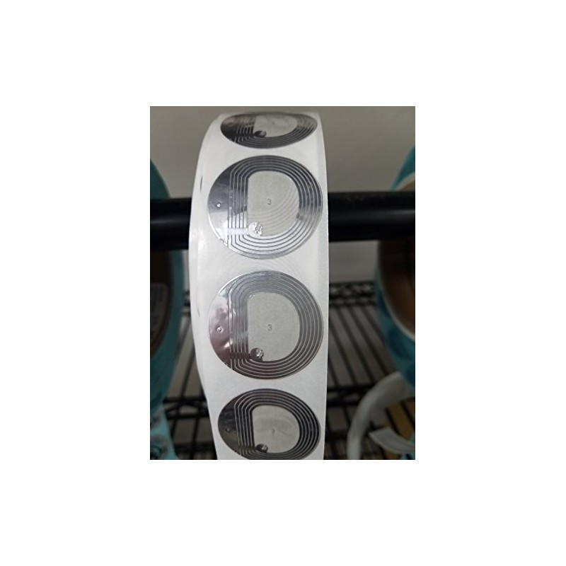 8.2MHz Round Clear 33mm Size RF Label Compatible w/Checkpoint® Systems,