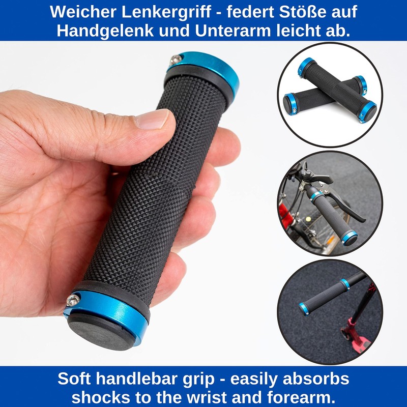 Non-Slip Bicycle Grips for Handlebar Grips up to 22 mm