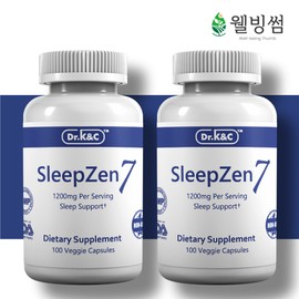 SleepGen Seven Organic Valerian Root Valerian 200 Veggie Capsules / 슬립젠세븐 유기농 발레리안 루트 뿌리 쥐오줌풀 200베지캡슐