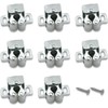 8Pcs Cabinet Latch Double Roller, Double Roller Strong Hold Cupboard