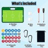 Torlam Magnetic Soccer Coaching Board Dry Erase Soccer Tactics Clipboard