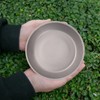 Aomiun Camping Utensil Set, Titanium Plate and Folding Fork Spoon