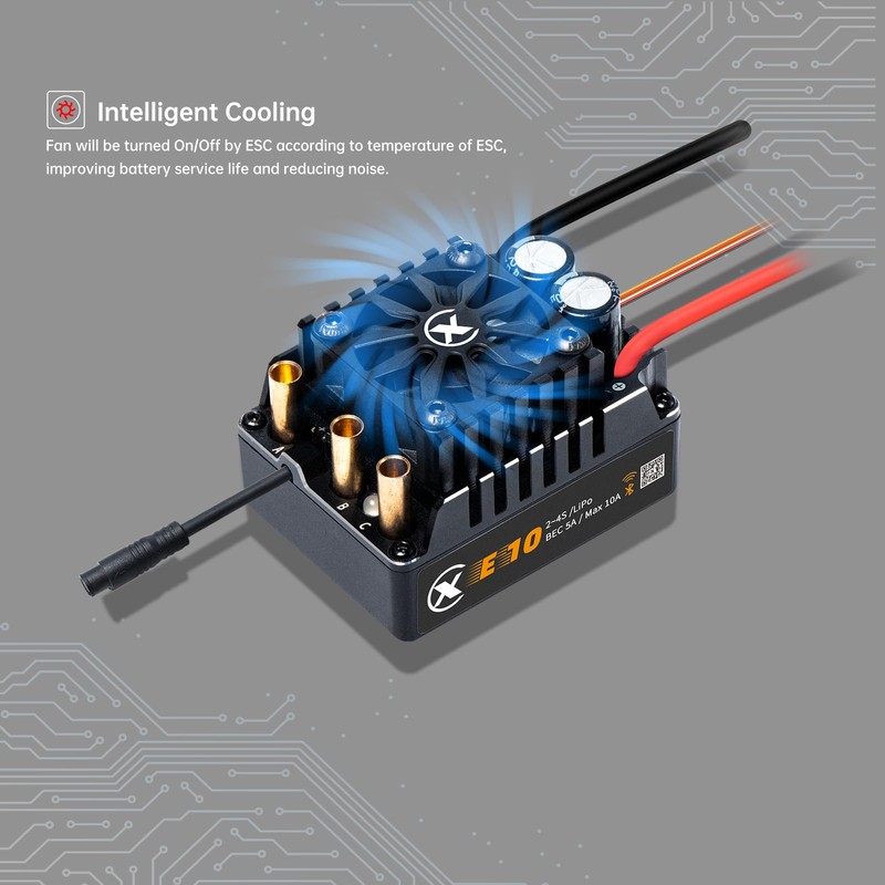 XC E10 Sensored Electric Brushless Motor Controller for RC Car,
