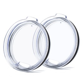 Prurex 2 Pack 20 ozTumbler Lid for Yeti Rambler,Old Style Rtic and More Travel Mugs, Splash Proof Replacement Lid for 3.2" Inner Diameter Tumblers