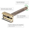 Yintal Double Edge Safety Razors,Classic Men Shaving Butterfly Open Razor