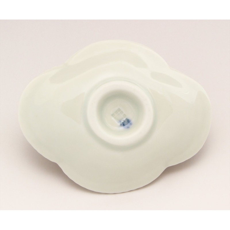 Arita Pottery Tansei Kiln Mokumaki-Shaped Small Plate, Pink Blowing Pearl