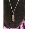 Cactus Mountain Designs Pewter Feather Charm Necklace!