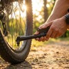 ON BIKE Chrome Mini Pump With Fillet Reversible Line Standard