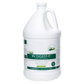 Unique RV Digest-It Holding Tank Treatment - Liquid Toilet Treatment (64 Treatments, 128 oz.) - 414-az