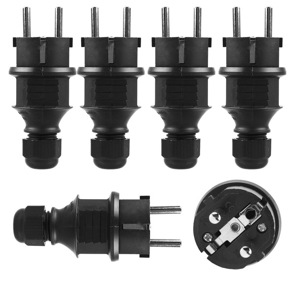 SPORWAY 5 pieces Schuko plug: 250 V 16 A Schuko
