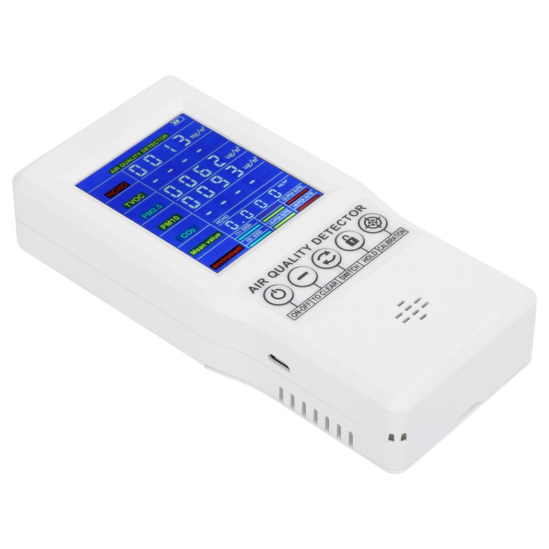 Precise Carbon Dioxide Detector PM2.5 PM10 CO2 Formaldehyde Digital Monitor