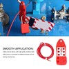 Adjustable Cable Lockout Fish Shaped Stainless Steel Safety Cable Lock