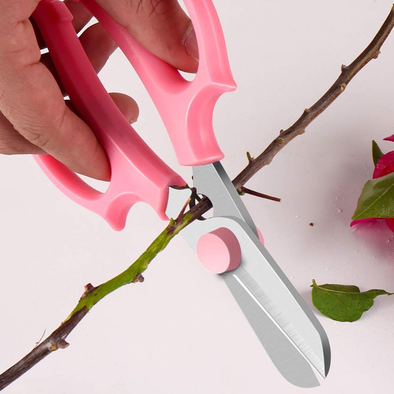 Leize Flower Scissors, Premium Multi-Function Stainless Steel Floral Shears, Thickened