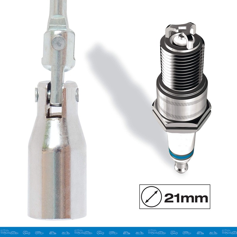 Car+ 2707884 Spark Plug Wrench 21 mm Aluminium