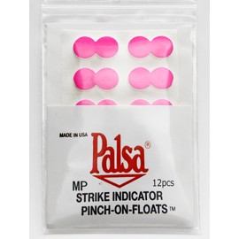 Pinch On Float/Fluorescent Pink/Fly Float/Pack of 12