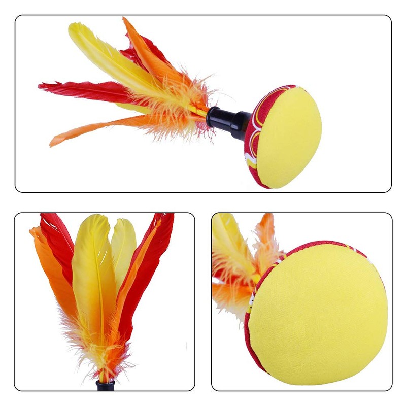 Keenso Neoprene Hand Shuttlecock, Beach Entertainment Indiaca Featherball Hand Badminton