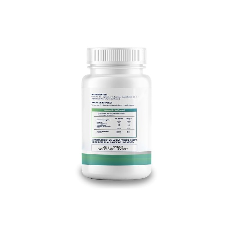 NAIMA L-Teanina + Glicinato de Magnesio | 200mg de L-Teanina