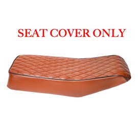 JMCHstore Brown Diamond Stitch Retro Mini bike Seat Cover for Monster Mega Moto MMB80 80cc MMB105 105cc, For Coleman Realtree RB100 RT100 Mini Bike Cushion Replacement parts