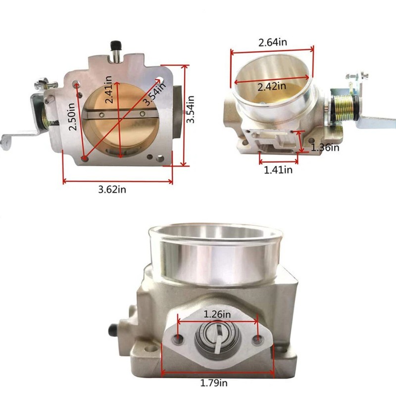 weoz_87 1724 62mm Throttle Body Flow Power Plus Series for