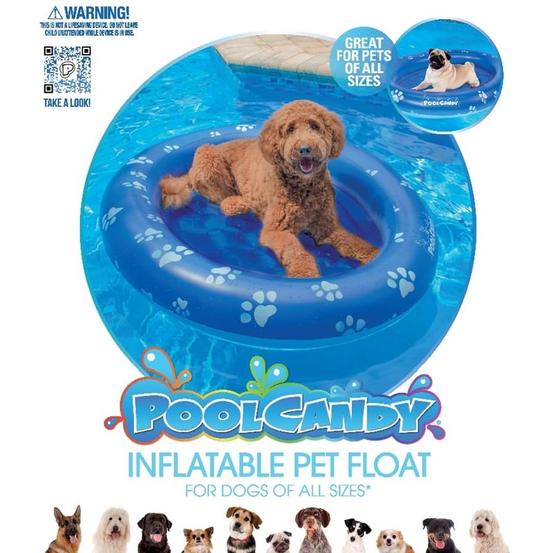 PoolCandy Inflatable Pet Float - Easy Set Up Doggy Pool